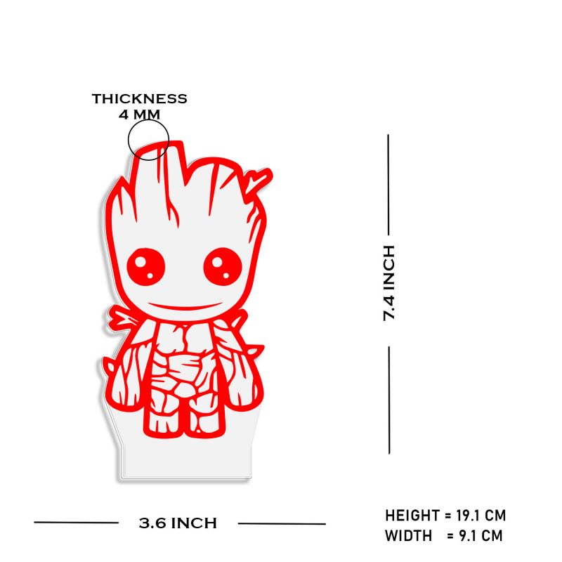 Baby Groot Character Design Night Lamp
